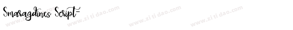 Smaragdines Script字体转换